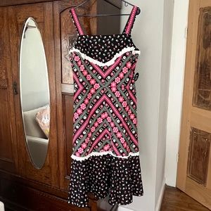Joanie Maude Floral Print Square Neck Sundress, Size 14